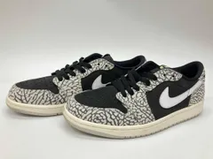 NIKE AIR JORDAN 1 RETRO LOW OG Black Cement CZ0790 001 ナイキ エア ジョ-ダン 1 レトロ ロ- OG ブラック セメント US9 27cm UK8 EU42.5