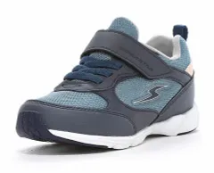 【moonstar】SUPERSTAR SS K1197 NAVY (19.5cm-22.5cm) ムーンスター スーパースター ネイビー 子供靴 キッズ シューズ  抗菌防臭 軽量 スニーカー 運動会 男の子