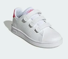 【adidas】GW6495 ADVANCOURT CF C WHITE/PINK アディダス アドバンコート ホワイトピンク キッズシューズ スニーカー ベルクロ
