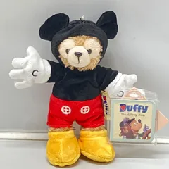 【新品・タグ付き】香港ディズニー ダッフィー ミッキー ぬいぐるみバッジ