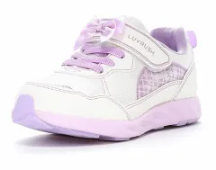 【moonstar】LUVRUSH LV 1206 OFFWHITE ムーンスター ラブラッシュ オフホワイト 子供靴 キッズ スニーカー スーパースター 抗菌防臭 運動会 女の子 ジュニア シューズ リボン