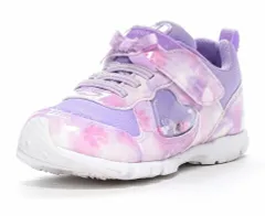 【moonstar】LUVRUSH LV 1203WS CASSIS ムーンスター ラブラッシュ カシス 子供靴 キッズ スニーカー スーパースター 抗菌防臭 運動会 女の子 PURPLE パープル 白底 ホワイトソール ジュニア シューズ