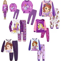 パジャマ 子供パジャマ 子ども こども 服 ラプンツェル ソフィア 長袖 長ズボン 綿100% 冬用 春用 秋用 送料無料 男の子 女の子 ナイトウェア ルームウェア 部屋着 90cm 95cm 100cm 110cm 120cm 130cm