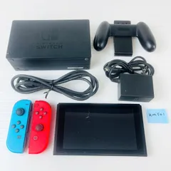 ◇KM501 ニンテンドー SWITCH スイッチ 本体／ジョイコン(R ネオンレッド／L ネオンブルー)／ドック／ジョイコングリップ／HDMIケーブル／ACアダプター セット Nintendo 任天堂