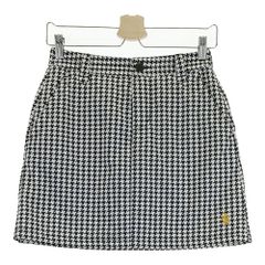 AIGNER ゴルフスカート レディース42（L相当）千鳥格子 総柄 