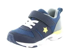 【moonstar】CARROT MS C2325 NAVY (18.5cm-21cm) ネイビー ムーンスター キャロット 子供靴 キッズ スニーカー 抗菌防臭 撥水 1E スリム
