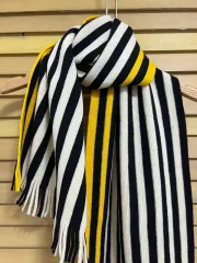 フレッドペリー ユニセックス ストライプ ウールマフラー ウールネックウォーマー