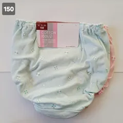 【150㎝】【2枚組】女の子ショーツ　小学生　ガールズショーツ　綿ショーツ　綿100　クローバー