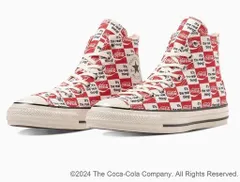 【SALE】【CONVERSE】1SE026 ALL STAR US Coca-Cola CK HI RED/WHITE (25.5cm-28cm)コンバース オールスター US コカ･コーラ CK HI レッド/ホワイト スニーカー
