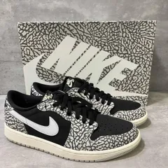 NIKE AIR JORDAN 1 RETRO LOW OG 'BLACK CEMENT' ホワイト グレー ブラック サイズ28 箱有 ナイキ 