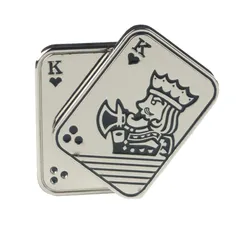 New Decompression メタルポーカー Fidget_Slider、手動で回転させる 大人のオフィスの減圧玩具 圧力を和らげるおもちゃ 大人用 (Love KK)