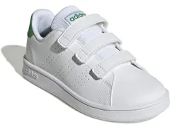 【数量限定】【adidas】GW6494 Adidas ADVANCOURT CF C WHITE/GREEN アディダス アドバンコート ホワイト/グリーン キッズ スニーカー ベルクロ 白色 緑色