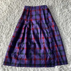 BEAUTY&YOUTH LOCHCARRON キルトスカート ロングスカート チェック ウール100 古着 4291