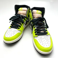 【楠本質店/元住吉】NIKE ナイキ　スニーカー　AIR JORDAN 1 RETRO HIGH OG  #25cm　黄緑×白×黒　5555088-702