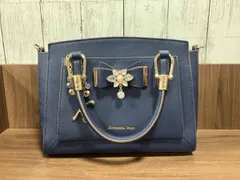 Samantha Vega サマンサベガ ショルダーバッグ 2WAY ポーチ付属 ネイビー チャーム