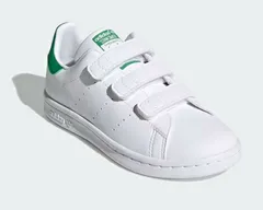 【SALE】【adidas】FX7534 STAN SMITH CF C WHITE/GREEN アディダス スタンスミス ホワイト/グリーン スニーカー シューズ キッズ 白色