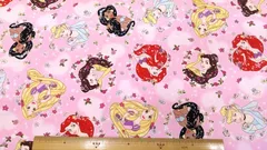 プリンセス,生地幅110cm×長さ100cm、ピンク
