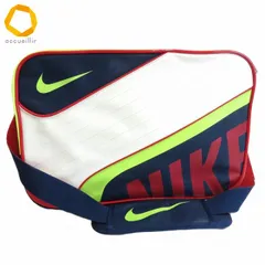 #ab ナイキ NIKE ショルダーバッグ 白 紺 赤 黄色系 ロゴ スポーツバッグ メッセンジャーバッグ 大容量 メンズ [966719] k01