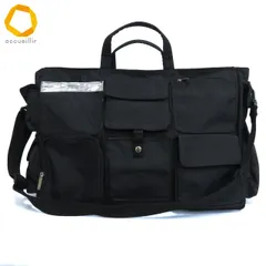 #ab ビバユー VIVAYOU HIPSTER TRIBE ボストンバッグ 黒 ブラック 旅行カバン バッグ ポケット 大容量 美品 ユニセックス [972676] k01のサムネイル