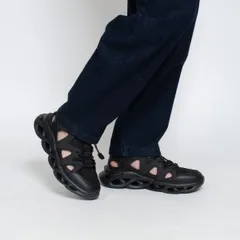 【新品・未使用】 スポサン メンズ スポーツサンダル スニーカーサンダル 厚底  軽量 通気性 メッシュ 涼しい おしゃれ かっこいい 靴 シューズ 25.5 26 26.5 27 27.5 28 シュベック ブラック 黒 SPS500-1-CPのサムネイル