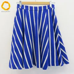 アナトリエ anatelier スカート 膝丈 フレア ストライプ [w979674]