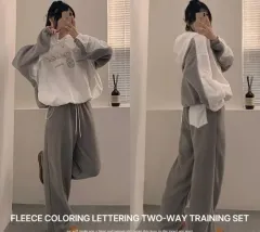 新品) エイブリー ボア バイカラー シープスキン トレーニングウェア セット