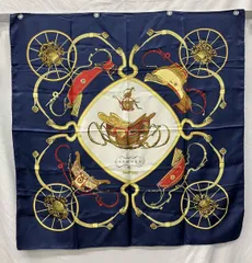 HERMES エルメス/カレ90／Springs /SOIE 100% 