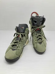 ★ NIKE ナイキ Travis Scott トラヴィス スコット× Nike Air Jordan 6 スニーカー サイズ27.5cm カーキ 通年