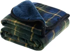 【24時間以内発送】手触り 洗濯可能 静電気防止 抗菌加工 家・オフィス・アウトドア・車・出張 吸湿保温 おしゃれ チェック柄 などに適用 あったか 防寒対策 改良 通年使用 ボタン付き 着る毛布 4way (グリーン) ブランケット ひざ掛け HAPGO