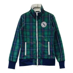 サイズ：M FILA GOLF フィラゴルフ IK4EL228 裏起毛 ジップジャケット チェック柄 グリーン系 [240101574350] ゴルフウェア レディース ストスト
