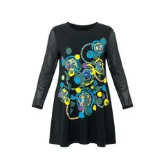 トクコプルミエヴォル　チュニックワンピース　アニマル花柄　プリント　サイズ9 トクコプルミエヴォル 花柄チュニック M - メルカリ