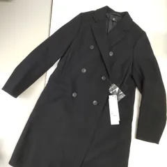 【新品】UNIQLO　ユニクロ　＋J　ダブルフェイスダブルコート　ロングコート　ブラック　Mサイズ　L1492