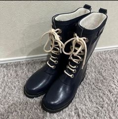 ILSE JACOBSEN レインブーツ レースアップ グレー 26cm - メルカリ