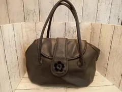 MARY QUANT LONDON マリークワントロンドン ハンドバッグ  ブラック 黒 レザー