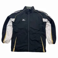 ミズノ ブレスサーモ 中綿ジャケット ブラック ホワイト ゴールド ｌサイズ メンズ 