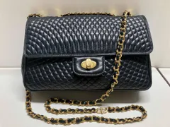 BALLY バリー ショルダーバッグ 2way チェーンバッグ / キルティング・ネイビー