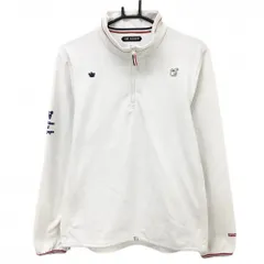 【超美品】ティーエムティークラッシック 長袖ハイネックシャツ 白 クチブエゴルフジェントルマン メンズ M ゴルフウェア TMT CLASSIC