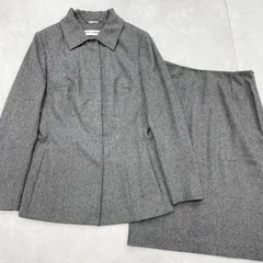 DOLCE&GABBANA　ドルチェアンドガッバーナ　セットアップ　スーツ　ダブルフェイス　ジャケット　スカート　カシミヤ　ウール　グレー　イタリア製　レディース　40　a00650