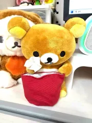 リラックマ鼻水ティッシュ小物入れぬいぐるみ