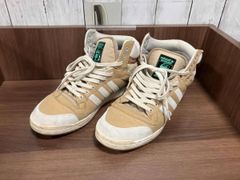 adidas x Vespa ハイカットスニーカー ブラウン - メルカリ
