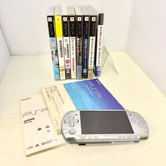 【⚠️動作未確認✨】PSP2000 本体 シルバー ソフト8本セット◇ジャンク品 モンハン