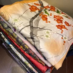 【まとめ売り】着物15枚素材バラバラ　リメイク素材　ハンドメイド向け