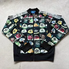 【即完売商品】【指原莉乃着用モデル】adidas originals （アディダスオリジナルス） トラックジャケット 長袖ジャージ スニーカープリント スリーライン 総柄 刺繍ロゴ 人気 激レア
