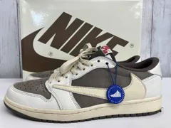 【鑑定済み】NIKE AIR JORDAN1 LOW SP × Travis Scott スニーカー ナイキ エアジョーダン1 トラヴィススコット DM7866-162 size28㎝