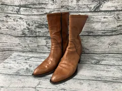 FABIO RUSCONI ショートブーツ イタリア製 ブラウン 23cm