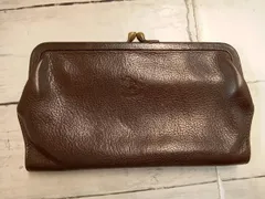 IL BISONTE イルビゾンテ 長財布 がま口 ブラウン レザー