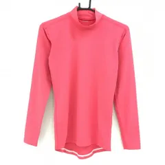 【超美品】カッパ ハイネックインナーシャツ ピンク ネックロゴ刺しゅう レディース M ゴルフウェア Kappa