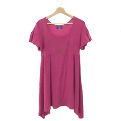 BURBERRY BLUE LABEL バーバリーブルーレーベル 半袖ワンピース サイズ:38 チュニック/ロゴプリント/Uネック    ピンク レディース / 241005006756