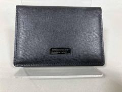 BURBERRY ブラックレザー カードケース{0ob5} - メルカリ