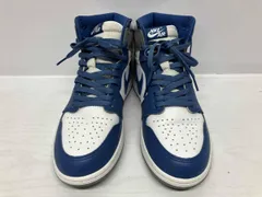 NIKE DZ5485-410 AIR JORDAN 1 RETRO HIGH OG ナイキ エアジョーダン1 レトロハイOG トゥルーブルー ホワイト グレー サイズ28cm 通年